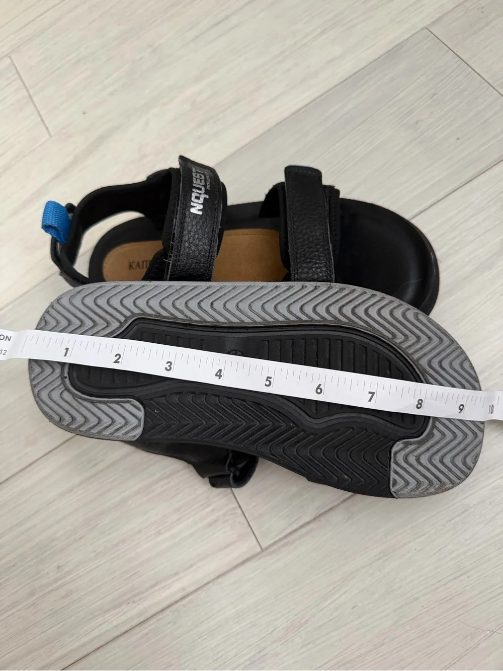 Kids Black and Blue Adjustable Sport Sandals
